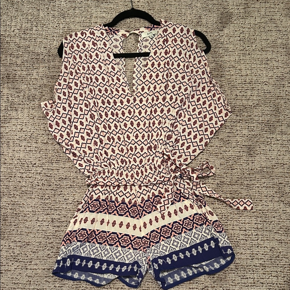 Geometric Patterned Romper